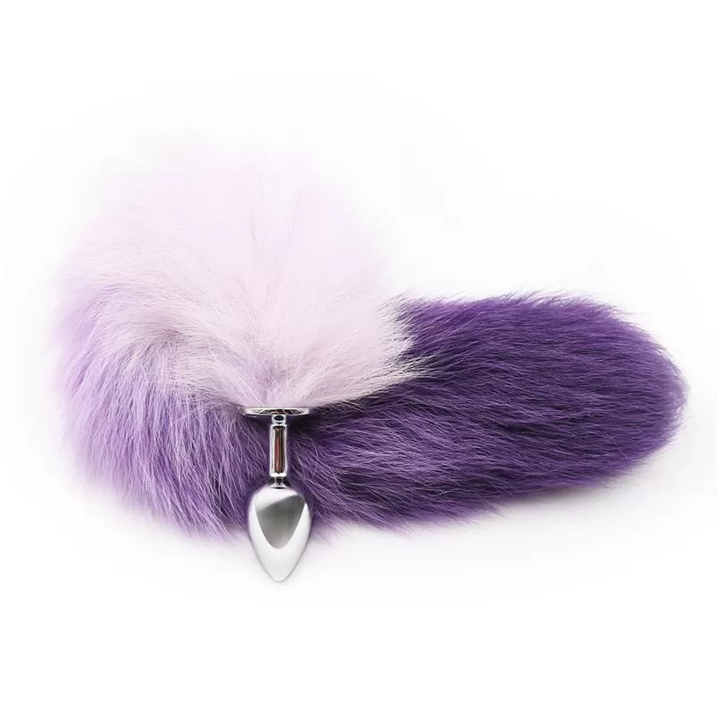 Anal Plug Purple and White Foxy Tail Size S LATETOBED BDSM LINE Anal Plug Purple and White Foxy Tail Size S LATETOBED BDSM LINE
