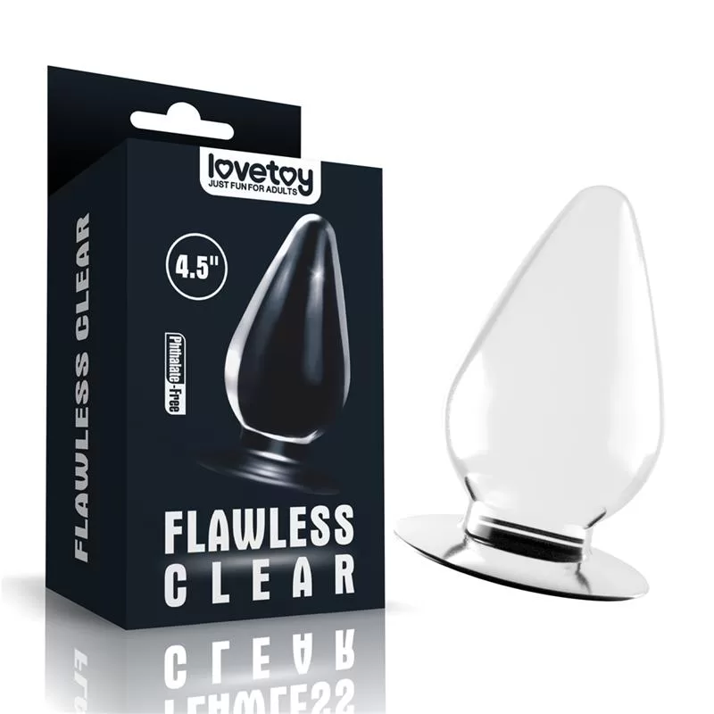 Butt Plug Flawless Clear 4.5 Clear LOVETOY Butt Plug Flawless Clear 4.5 Clear LOVETOY