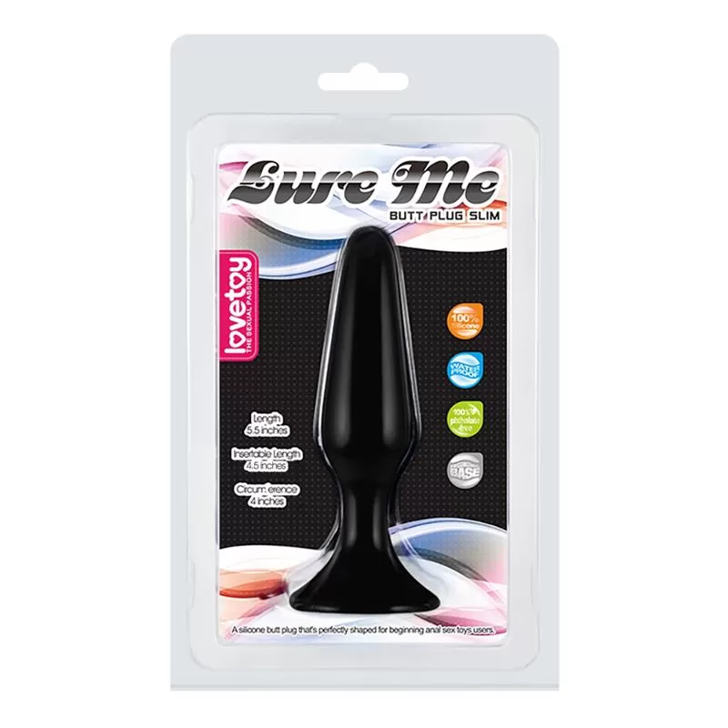 Butt Plug Lure Me Size L Black LOVETOY Butt Plug Lure Me Size L Black LOVETOY