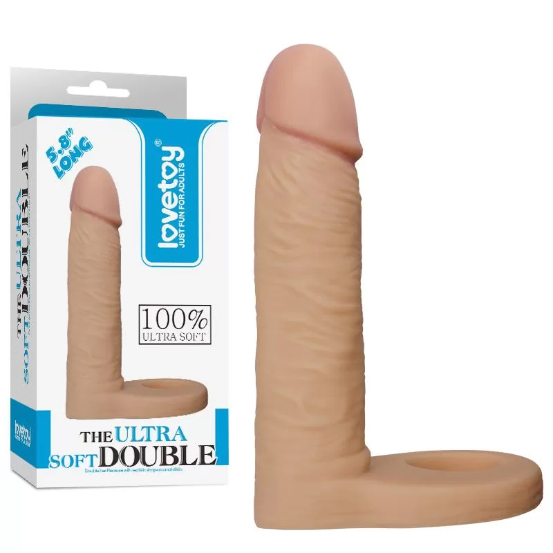 Dildo The Ultra Soft Double 5.8 Flesh LOVETOY Dildo The Ultra Soft Double 5.8 Flesh LOVETOY