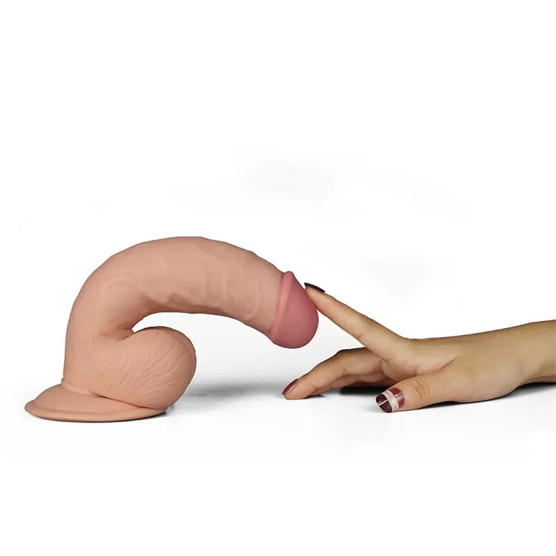 Dildo The Ultra Soft Dude with Vibration 7.5 Flesh LOVETOY Dildo The Ultra Soft Dude with Vibration 7.5 Flesh LOVETOY