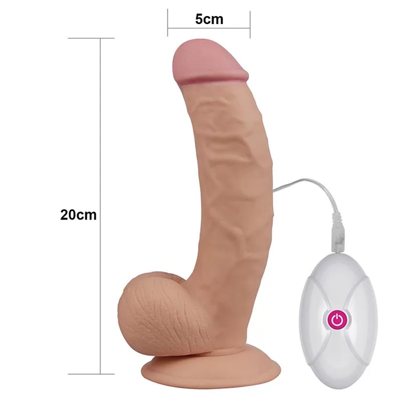 Dildo The Ultra Soft Dude with Vibration 7.5 Flesh LOVETOY Dildo The Ultra Soft Dude with Vibration 7.5 Flesh LOVETOY