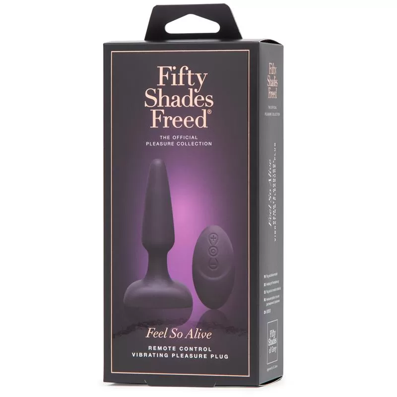 Feel So Alive Vibrating Butt Plug Remote Control Rechargeable USB FIFTY SHADES FREED Feel So Alive Vibrating Butt Plug Remote Control Rechargeable USB FIFTY SHADES FREED