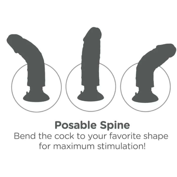 KING COCK KING COCK VIBRATOR DILDO 23 CM NATUREL KING COCK KING COCK VIBRATOR DILDO 23 CM NATUREL