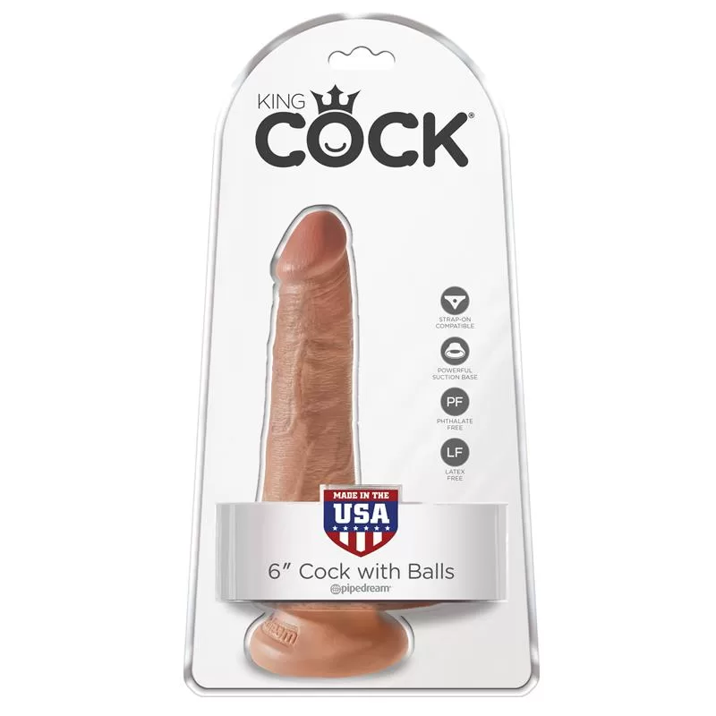 King Cock Cock with Balls 6 - Tan KING COCK King Cock Cock with Balls 6 - Tan KING COCK