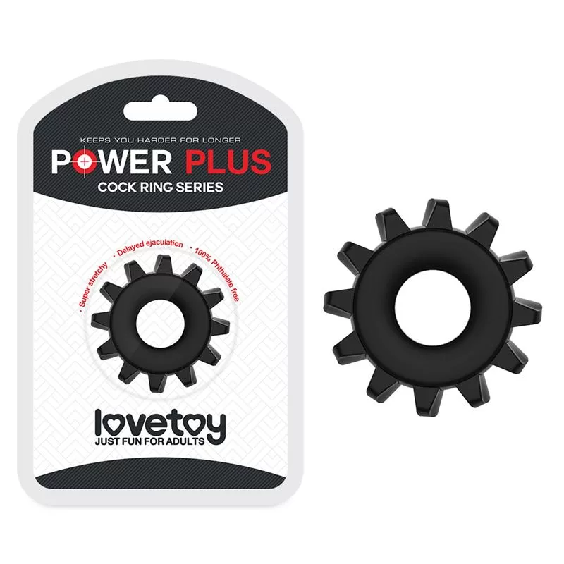 Penis Ring Power Plus Black LOVETOY Penis Ring Power Plus Black LOVETOY