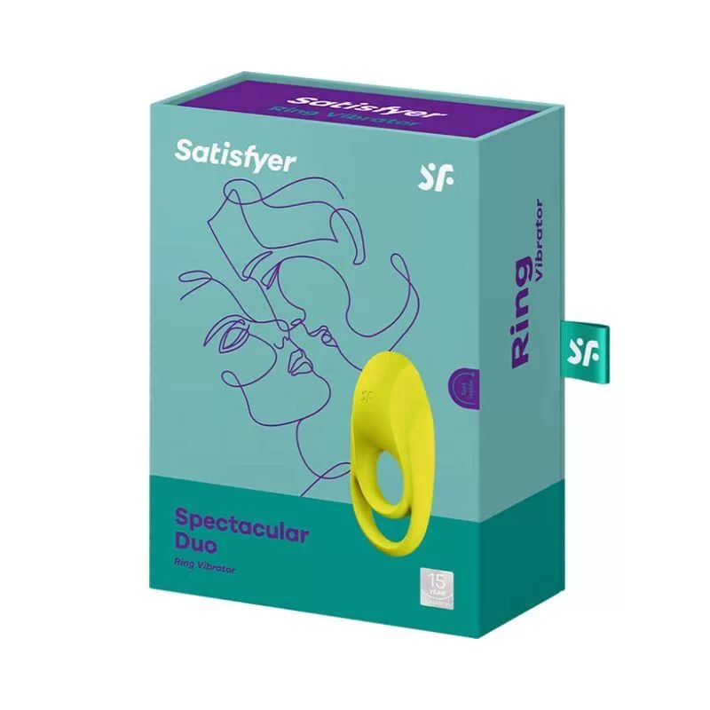 Penis Ring Spectacular Duo Neon Yellow SATISFYER Penis Ring Spectacular Duo Neon Yellow SATISFYER