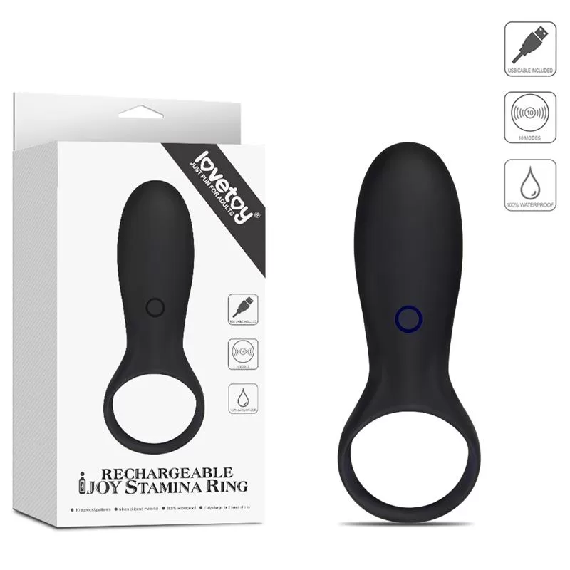 Penis Ring iJoy Stamina Ring USB Black LOVETOY Penis Ring iJoy Stamina Ring USB Black LOVETOY