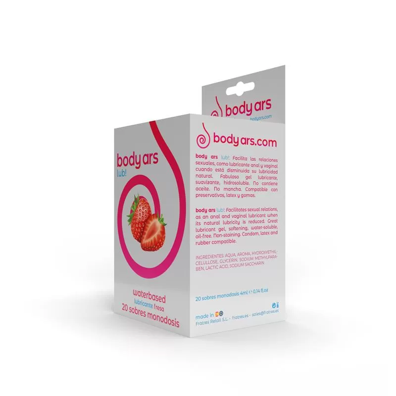 Single-dose Water-Based Lubricant Gel Acid Strawberry 20 x 4 ml BODY ARS Single-dose Water-Based Lubricant Gel Acid Strawberry 20 x 4 ml BODY ARS