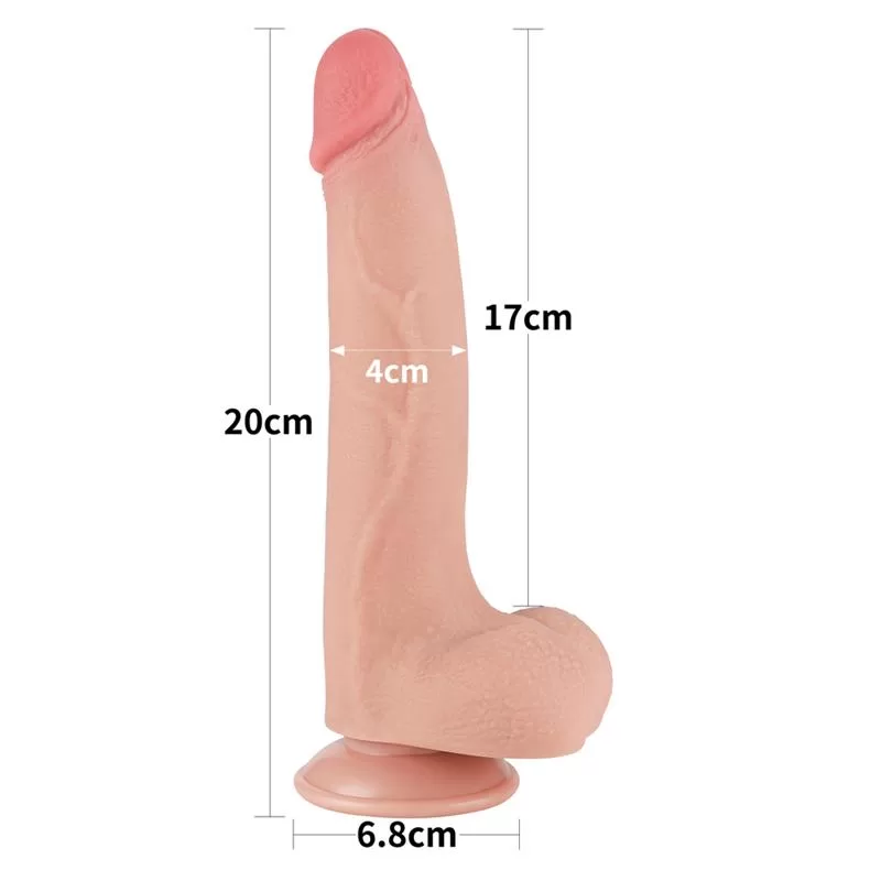 Sliding Skin Dual Layer Dildo 8.5 LOVETOY Sliding Skin Dual Layer Dildo 8.5 LOVETOY