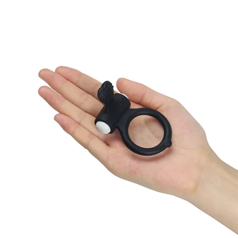 Vibrating Cockring Power Clit Black LOVETOY Vibrating Cockring Power Clit Black LOVETOY