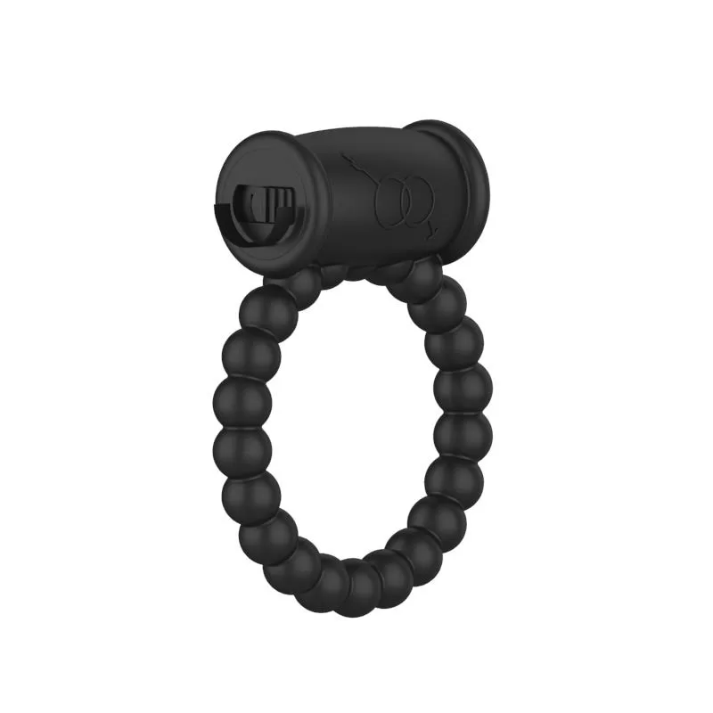 Vibrating Penis Ring Black A-GUSTO Vibrating Penis Ring Black A-GUSTO