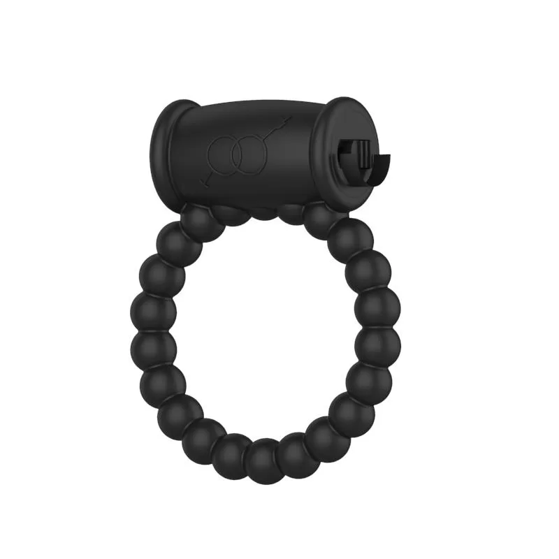 Vibrating Penis Ring Black A-GUSTO Vibrating Penis Ring Black A-GUSTO