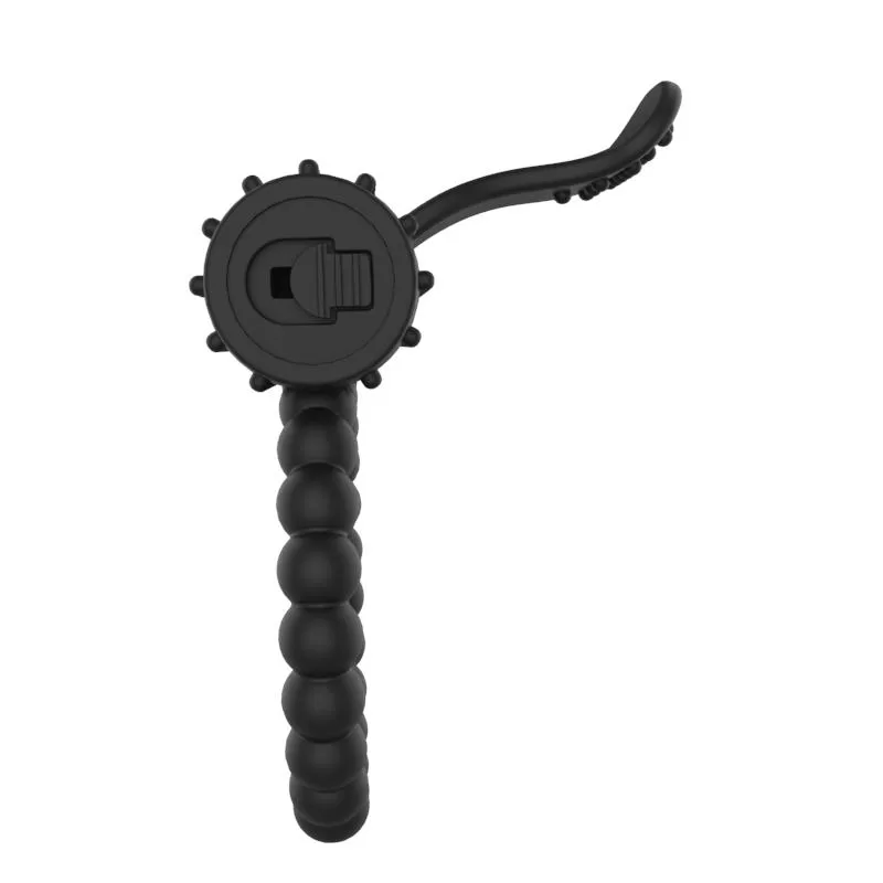 Vibrating Penis Ring Black A-GUSTO Vibrating Penis Ring Black A-GUSTO