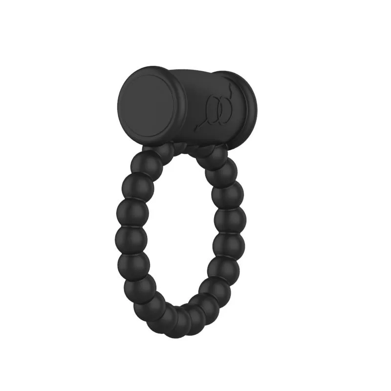 Vibrating Penis Ring Black A-GUSTO Vibrating Penis Ring Black A-GUSTO
