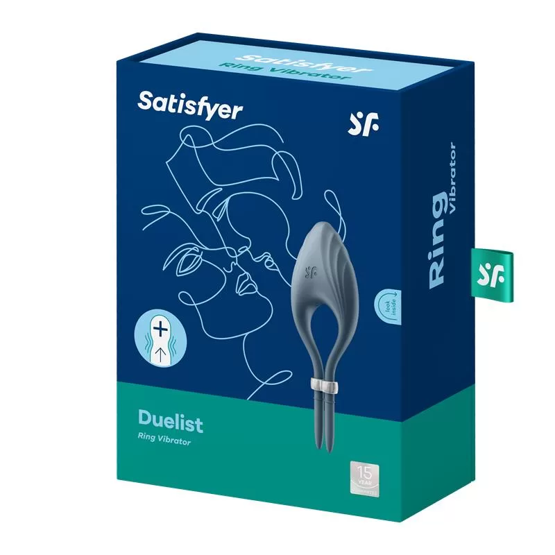 Vibrating Penis Ring Duelist Dark Blue SATISFYER Vibrating Penis Ring Duelist Dark Blue SATISFYER