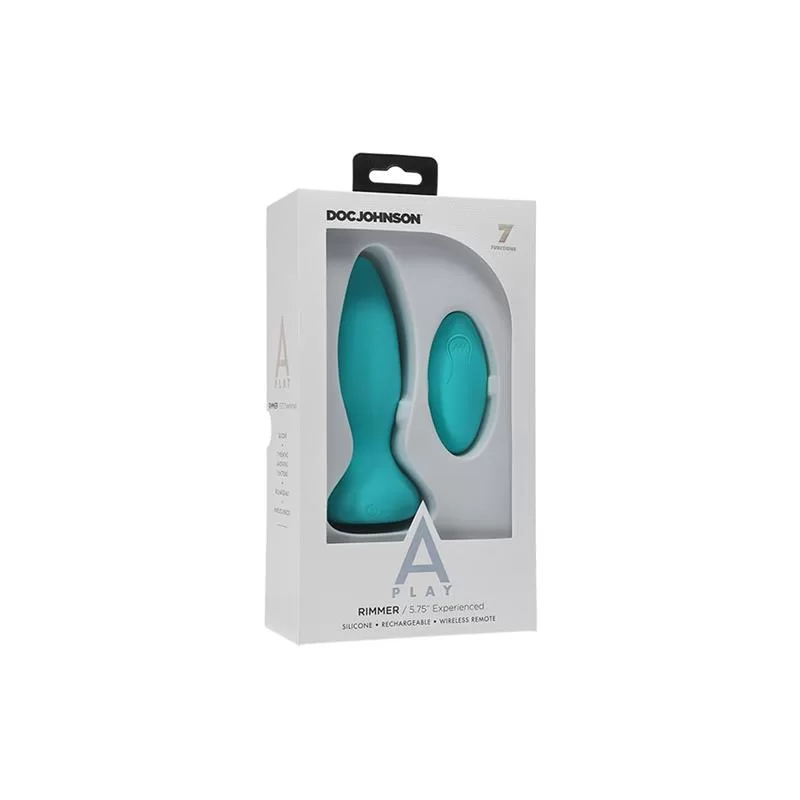 Vibrating and Rotating Butt Plug Rimmer Experienced Turquoise A-PLAY Vibrating and Rotating Butt Plug Rimmer Experienced Turquoise A-PLAY